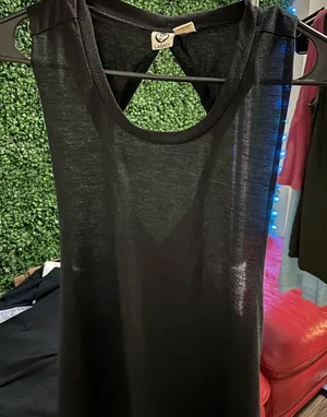 Lagaci Black Sheer Tank Top Size L thumbnail 1
