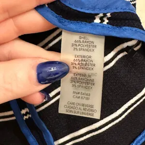 Calvin Klein Navy and White Striped Knit Blazer Size 4 thumbnail 6