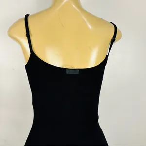 New Skims Soft Lounge Long Slip Dress Sz L Onyx Ribbed Maxi Bodycon thumbnail 7