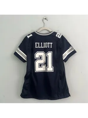 Dallas Cowboys Ezekiel Elliott Nike Game Womens Blue NFL‎ Football Jersey thumbnail 2