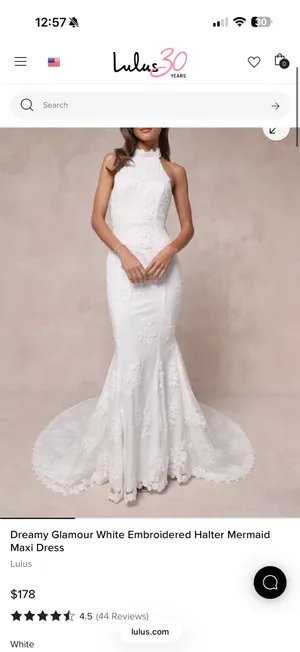 Lulus NWT Wedding Dress thumbnail 4