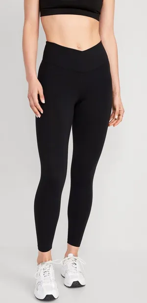Old‎ Navy Active Extra High Rise Leggings PowerChill Black XS thumbnail 1