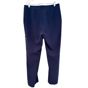 St. John Crepe Sport Zipper Straight‎ Leg Pants Women's 8 Navy Career Casual thumbnail 4