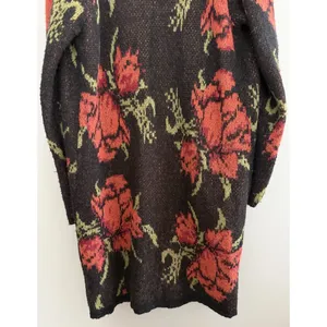 Free People Flower Power Boho Cardigan Sweater Women's Size Medium‎ thumbnail 6