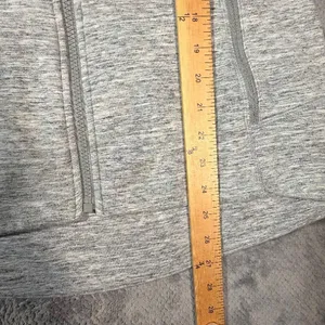 Athleta Stronger Spacedye Heathered Light Gray Sleeveless Full Zip Vest Small thumbnail 9