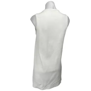 Zara White Sleeveless Crew Neck Cami Camisole Tank Mini Shift Dress Size S thumbnail 2
