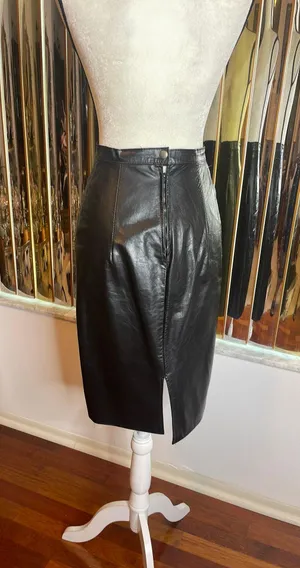 Phoenix Vintage  Leather Skirt thumbnail 2