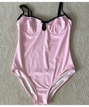 KATE SPADE Pink Underwire One Piece Lined Swimsuit XL thumbnail 4