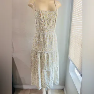 Hollister women’s bohemian sexy maxi floral print dress size Med NWT thumbnail 4