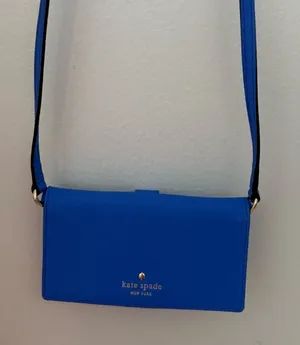 kate spade NWOT Blue Crossbody Wallet thumbnail 1