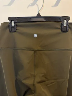 Lululemon Compression High Rise Tight Leggings Size 6 Olive Green thumbnail 3