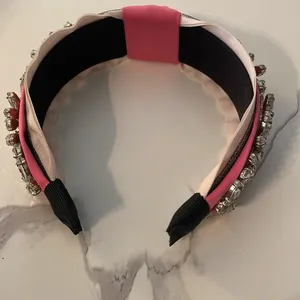 Elegant Pink Embellished Headband thumbnail 4
