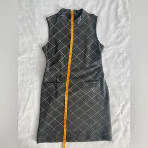 Sharagano Sleeveless Dress Gray/White‎ Size 6 thumbnail 9