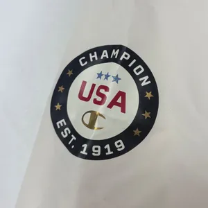 Champion USA Colorblock Cropped Windbreaker Jacket Red Blue Large Retro‎ NEW thumbnail 6