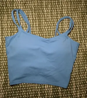 Blue Women's Cropped Workout Tank Size XS thumbnail 1