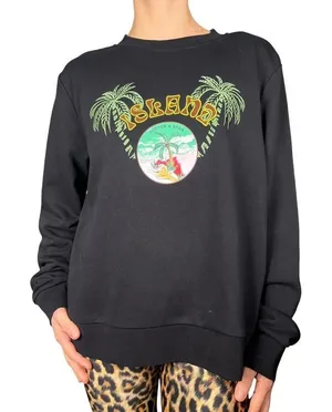 Scotch & Soda Maison Scotch Sun Ray Island Graphic Organic Cotton Sweatshirt S‎ thumbnail 1