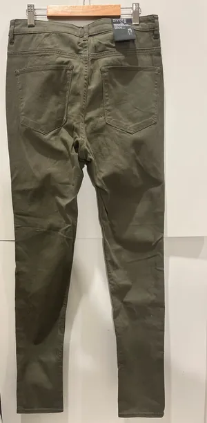 Divided H&M Super Skinny High-Waisted Green Jeans 6 thumbnail 3