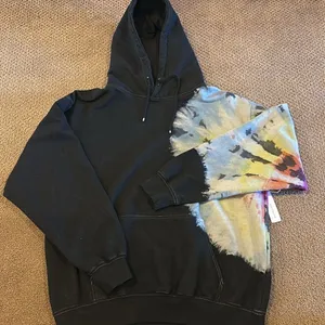 Six/Fifty Tie Dye Hoodie & Sweatpants Set Black Multicolor Size L NWT thumbnail 2