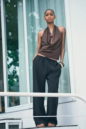ZARA Flowy Pants thumbnail 1