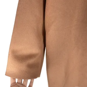 Express Wool Blend Cocoon Coat Snap Button Camel Tan Size L thumbnail 9