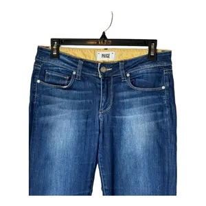 Paige‎ Jeans Women 27 Blue Medium Wash Denim Ankle Faded Skyline Skinny thumbnail 5