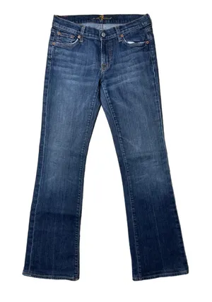 Seven‎ For All Mankind | Women's Bootcut Denim Blue- 28 thumbnail 1