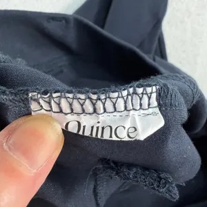 Quince S Straight Leg Ultra-Stretch Ponte Pants Navy Blue Officecore High Rise thumbnail 6