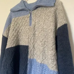 Westbound color block quarter zip wool sweater thumbnail 3