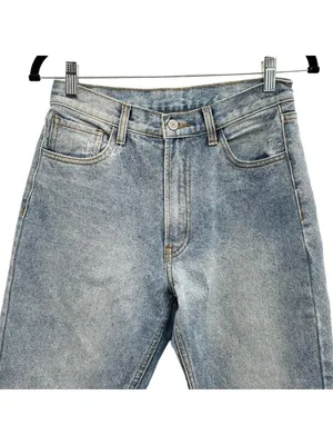 John Galt Medium Stone Wash Straight Leg Denim Jeans 27 thumbnail 2