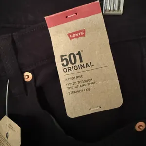 Levis 501 Black High Rise Straight Leg Jeans Retro Y2K Grunge Denim Pants 27/30 thumbnail 4