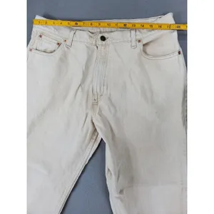 Levis 561 Relaxed Fit Jeans Women 18 M Beige Vintage 90s Made in USA Tapered Leg thumbnail 7