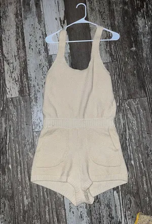 Free People romper and sweater thumbnail 1