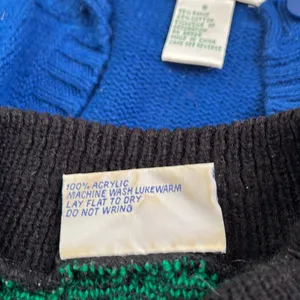 Vintage 80s Justin Allen Acrylic Colorful Sweater thumbnail 4