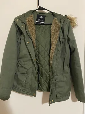 Beverly Hills Polo Club Army Green Coat thumbnail 1