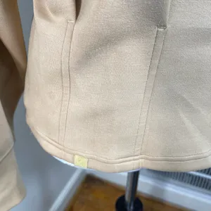 LULULEMON Gathered Waist Crew Pullover Pecan Tan Size 8 thumbnail 7
