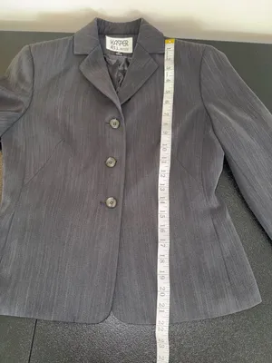Kasper A.S.L. Petite Gray Blazer Size 2P thumbnail 6