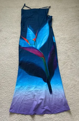 Floral dress Blue Size M thumbnail 1