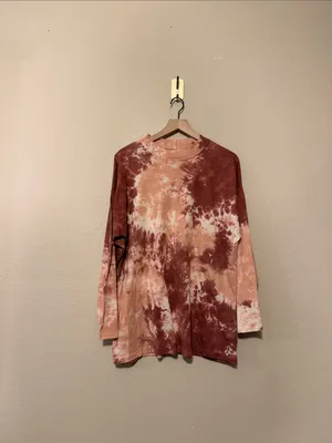 Free People We The Free Be Free Long Sleeve Tie Dye Shirt size Medium thumbnail 2