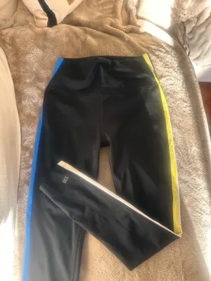 Black splits59 ‘Harper’ “leggings w blue and yellow stripe thumbnail 2