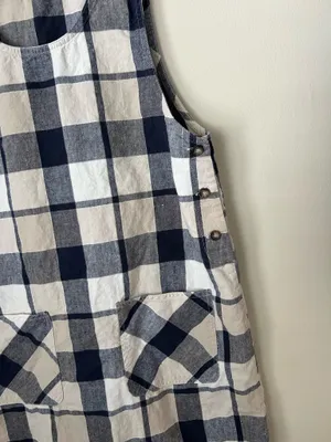 Vintage cottage core bohemian plaid jumper thumbnail 2