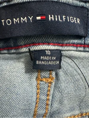 Tommy Hilfiger Jeans Light Wash Mid Rise Denim Jeans Shorts Size 10 thumbnail 7