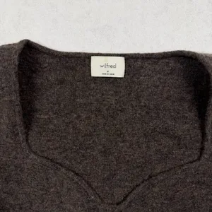Aritzia Wilfred Greer Bustier Sweater Women’s Medium Brown Wool Cashmere thumbnail 2
