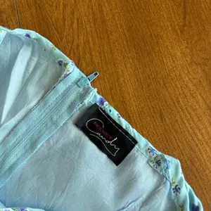 Y2K Secret Garden Blue Ditsy Floral Mini Slip Dress thumbnail 3