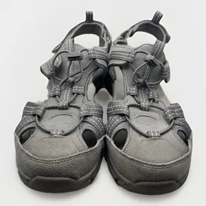 Lands End Sandals Size‎ 10B Closed Toe Gray Suede #517109 Hiking Gorpcore Sporty thumbnail 3