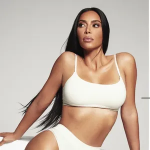 Skims Wear Everywhere Scoop Bralette Cream Loungewear Unpadded Comfy Sleep Bra thumbnail 1