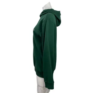 A.P.C Womens Green Long Sleeve Hoodie Hooded Pullover Sweater Sweatshirt Top M thumbnail 2