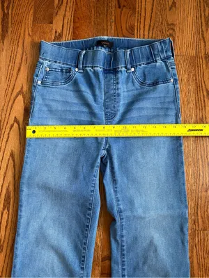 Quince Nina Stretch Pull-On Kick Flare Jeans – Laguna Blue – Size Small thumbnail 11