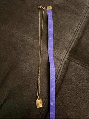 Gold Sunray Pendant Necklace thumbnail 3