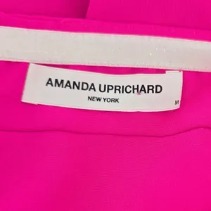 Amanda Uprichard Dress Womens M Strapless Mini Hot Pink Fit & Flare EUC thumbnail 3