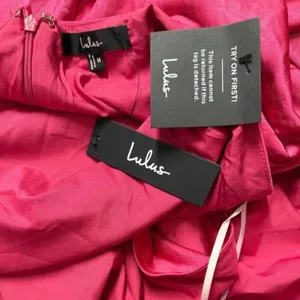 LULUS Pink Backless Halter Cutout Maxi Dress Size M thumbnail 5